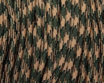 Woodland Camo 550 Paracord, Parachute Cord, Type III Commercial Grade Paracord, 7 Strand 550 Paracord, 100 ft. Hank