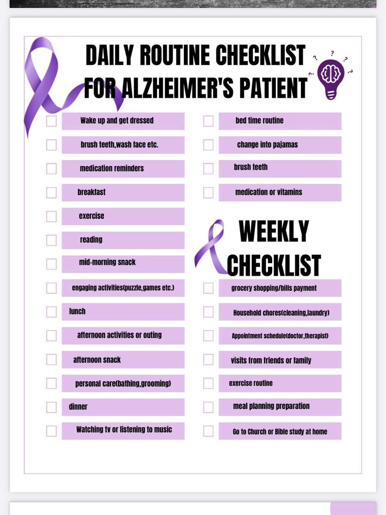 Caregivers, Planner and Checklist for Alzheimer’s and Dementia ...