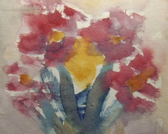 Flower Painting, Watercolor Flower Painting, Flowers, Modern Painting