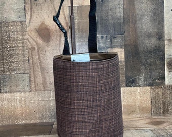 Brown Car Trash Bag, Car trash can, Ready to ship, Brown car bag, headrest, back seat organizer, backseat, car trash bags, back to school
