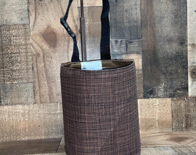 Brown Car Trash Bag, Car trash can, Ready to ship, Brown car bag, headrest, back seat organizer, backseat, car trash bags, back to school