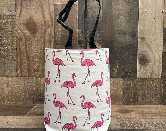Car Trash Bag fits headrest or gear shift, Pink Flamingo, garbage bin, truck, car trash can, car trash bags, back to school, locker