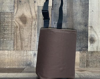Car Trash Bag fits headrest or gear shift, backseat, garbage bin, car accessories, car trash bags, back to school, locker, Brown