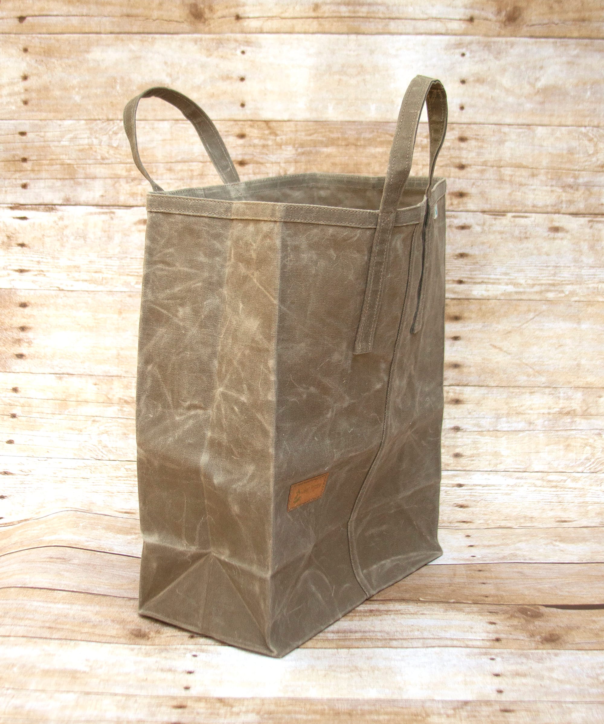 Waxed Canvas Market Bag, Reusable Canvas Grocery Bag, Shopping bag
