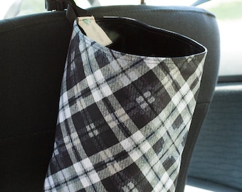 Car Trash Bag fits headrest or gear shift, backseat, garbage bin, truck, car trash can, car trash bags, back to school, locker