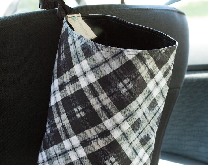 Car Trash Bag fits headrest or gear shift, backseat, garbage bin, truck, car trash can, car trash bags, back to school, locker