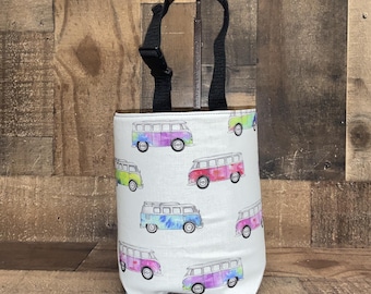 Car Trash Bag fits headrest or gear shift, Camper Bus, garbage bin, truck, car trash can, car trash bags, back to school, locker