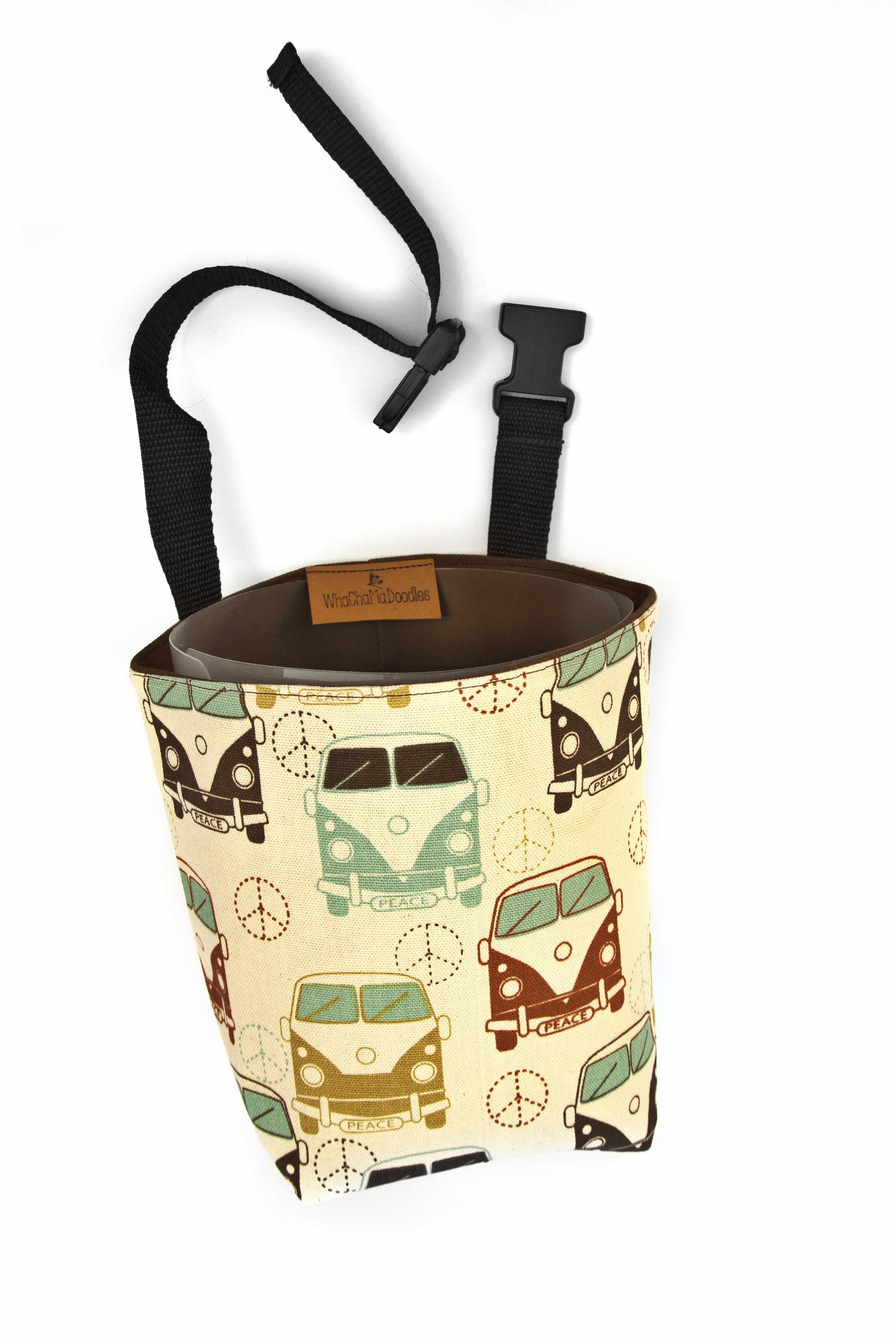 Car Trash Bag with leakproof* liner, adjustable strap, womens car accessory, organizer, garbage