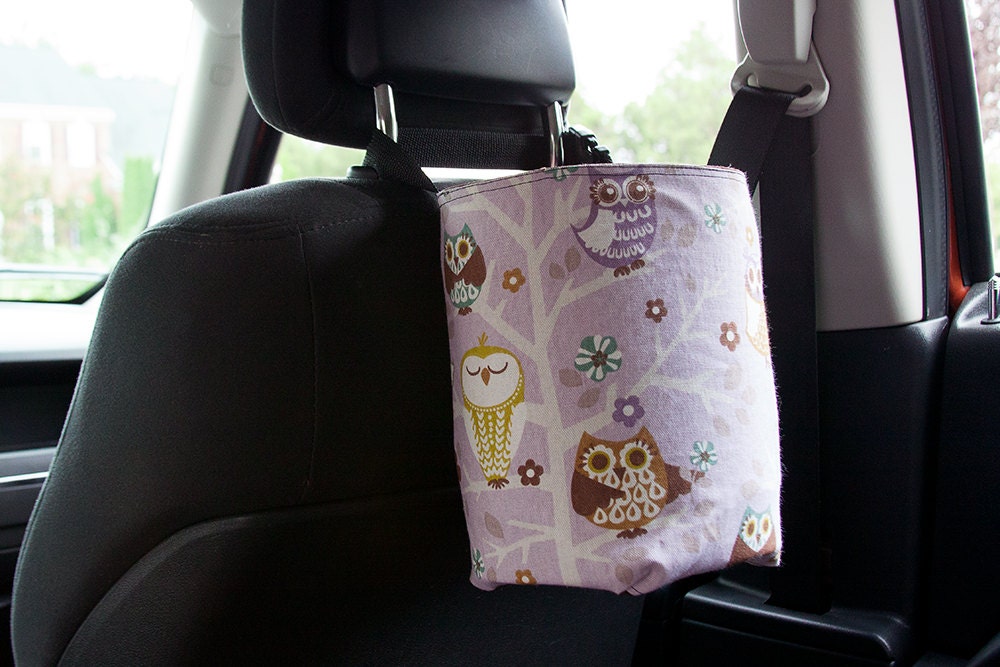 Quality Canvas Car Trash Bag with Waterproof Liner Pefect Etsy