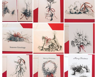usa christmas cards etsy