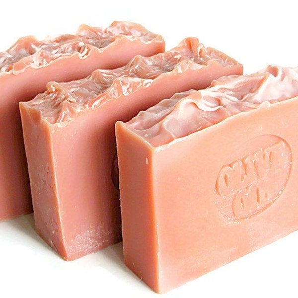 Cherry Almond Soaps - handcrafted soap - almond soap - Olive Oil Soap - bar soap - handmade soap - natural soaps - Made in Michigan