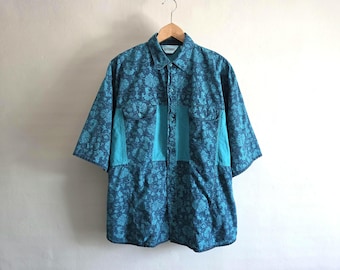 Short Sleeve Button Down Shirt - Vintage 80s 90s Gitano - Mens Size Large