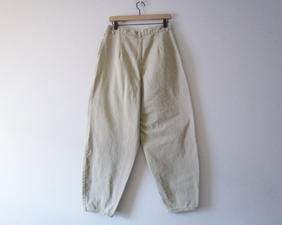 90s Surplus Cargo Pants Balloon Vivaldi Beige khaki T… - Gem