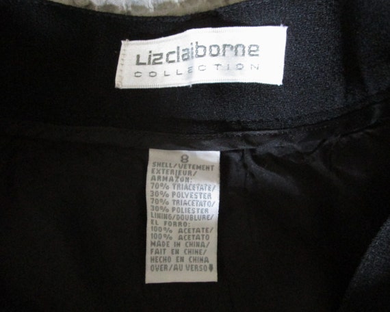 90s High Waist Pleated Black Trousers Liz Claibor… - image 4