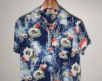 Camicetta tropicale anni '90 - Vintage Liz Claiborne - Taglia S da donna