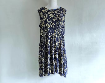 Sheer Blue Swing Dress - Vintage 90s All That Jazz - Size Medium