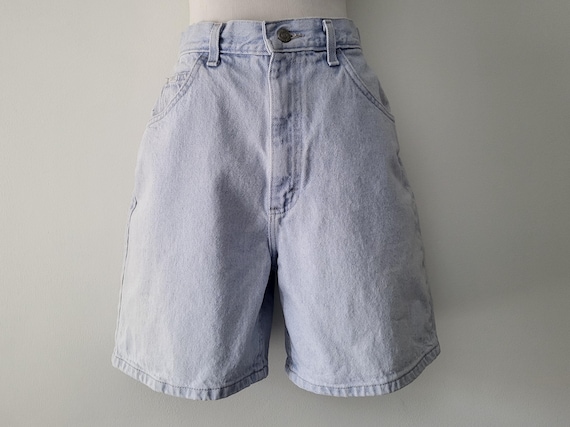 Vintage Lee Denim Shorts Jorts Light Wash Size 10 90s Long Jean Shorts Cotton Etsy Canada