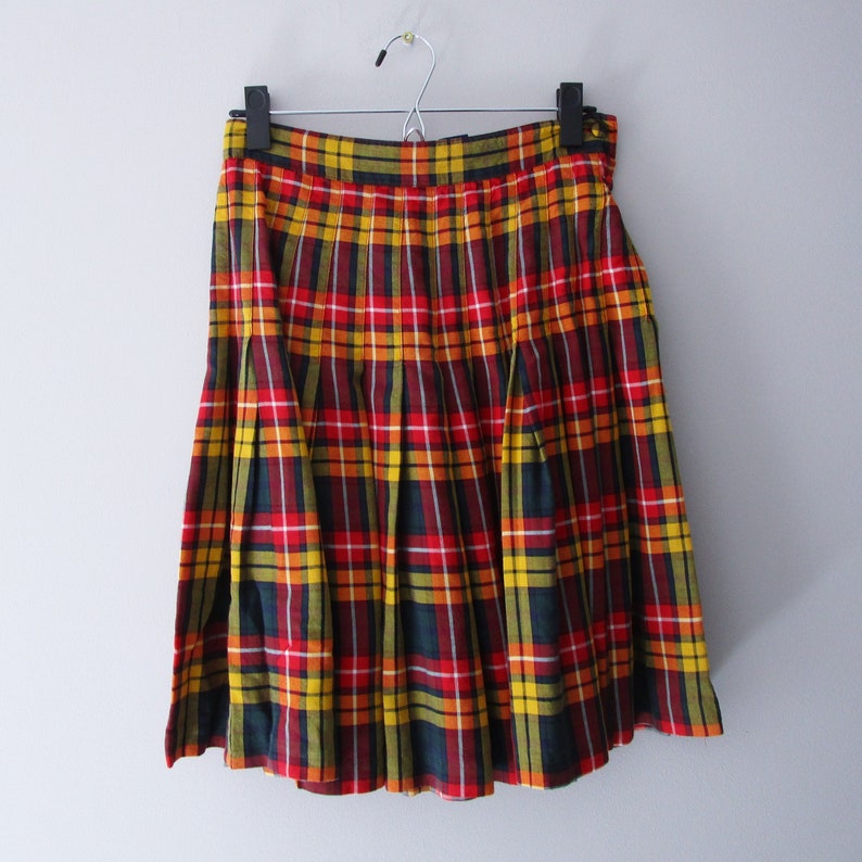 Vintage 90s Pleated Plaid Mini Skirt GAP Clueless Cher | Etsy
