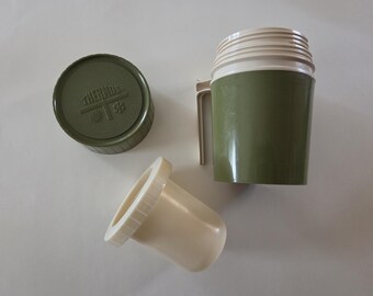 THERMOS Avocado Green - Vintage 70s Travel Mug Soup Mug