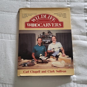 Wild houtsnijwerk lokvogel Instructieboek Jaren 80 Knutselen Hardcover Houtsnijwerk Whittling Arts and Crafts