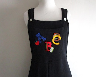 Kindercore Teacher Jumper Dress - Vintage 90s Comfy USA - Size Large