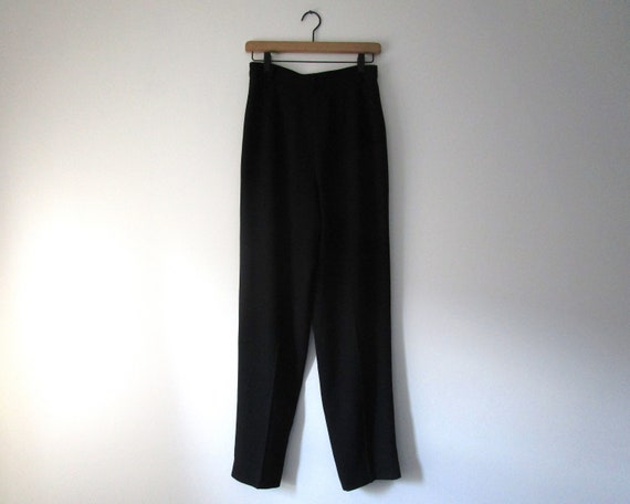 90s High Waist Pleated Black Trousers Liz Claibor… - image 5