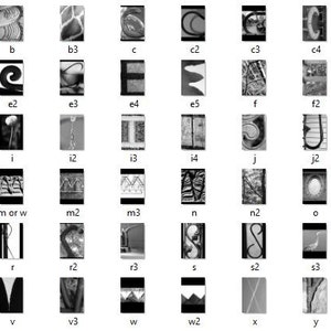 Archivo digital de fotografía artística con letras de 4 x 6