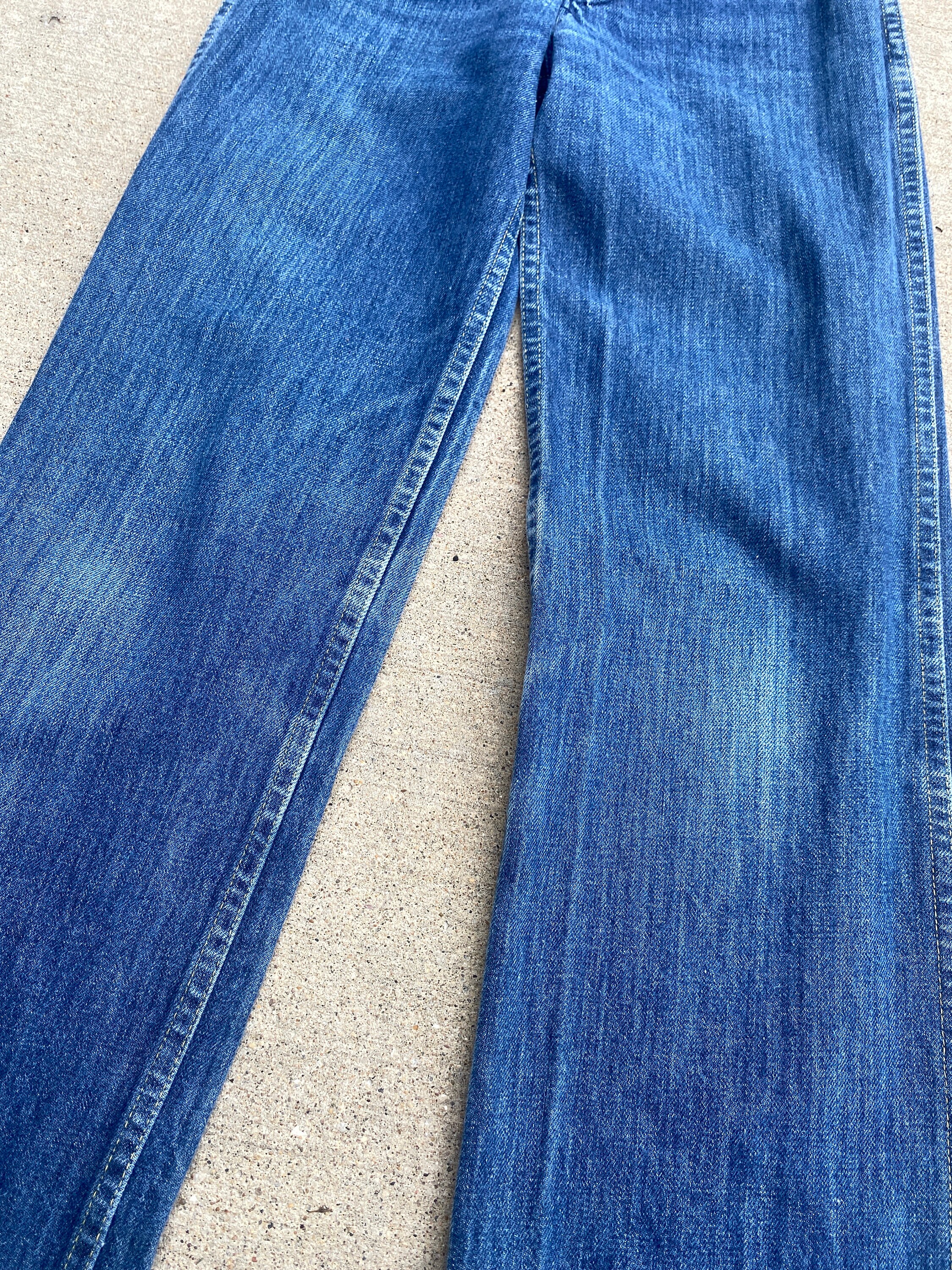 1970s New York Jeans Co TALL Whiskered Dark Denim Jeans