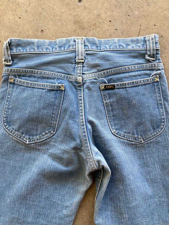 1960s/70s Lee Sanforized Denim Jeans Flared Size 30x31 - Gem