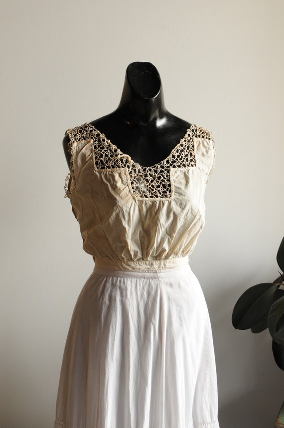 Gorgeous Antique Edwardian Lace Tutting Corset Co… - image 10
