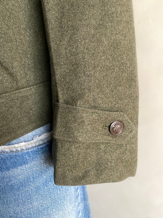WWII Eisenhower Military Wool Coat Jacket M/L - image 4