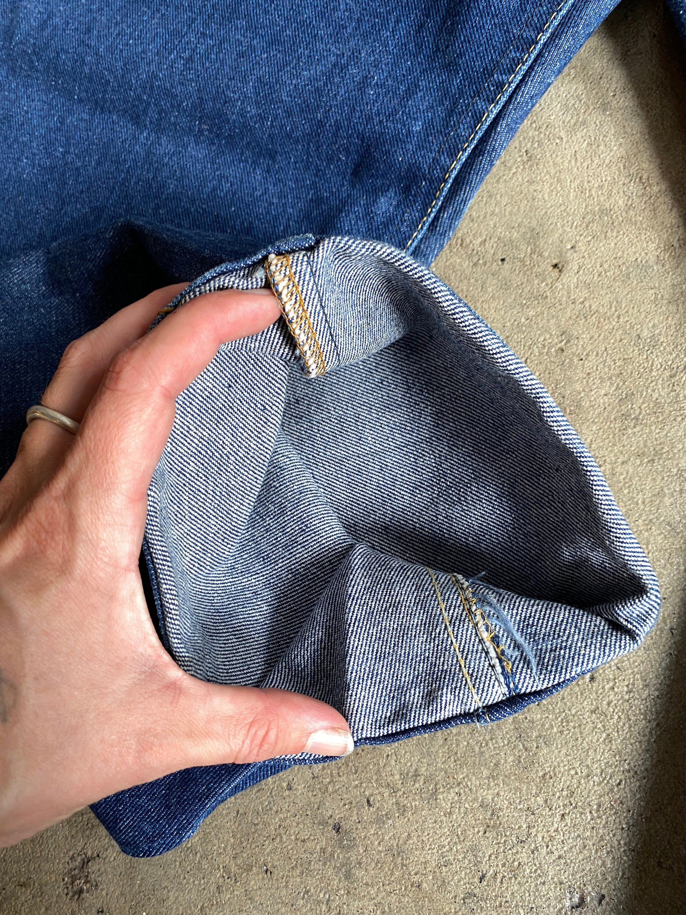 Deadstock Lee 200 1970s/80s Dark Indigo Denim Jeans Size 38x29 - Etsy