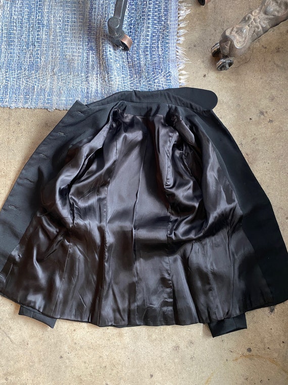 Unbranded 1940s Black Gabardine Tailored Womens L… - image 7