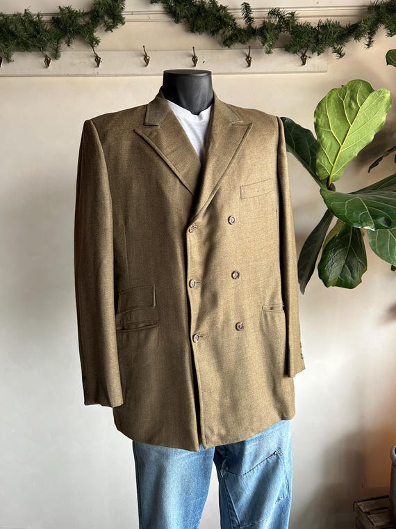 Blazer En Velours Côtelé Vintage - Marque Foreman And Clark - Taille 40L - Occasion Très Bon état