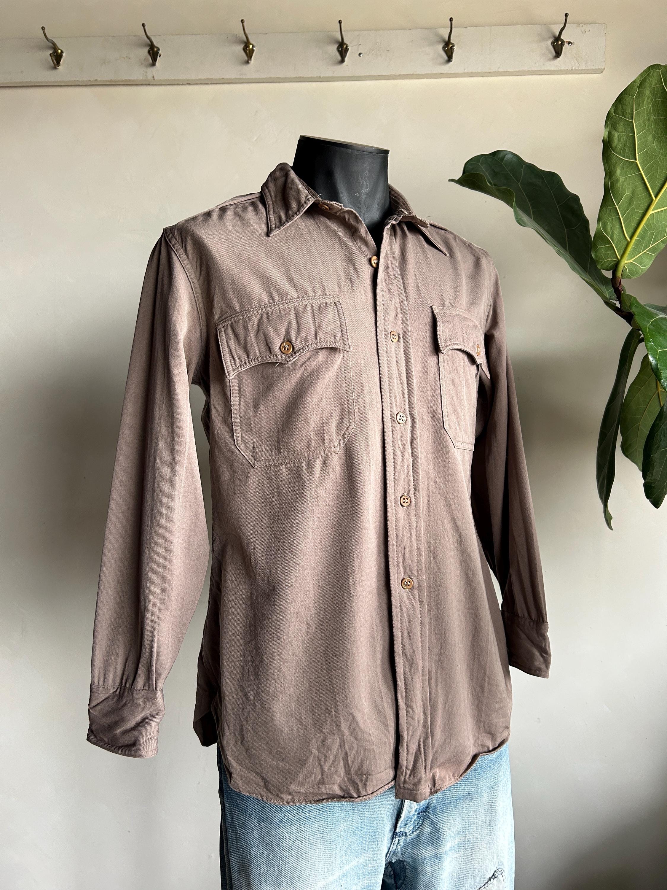 Wool Gabardine Shirt - Etsy