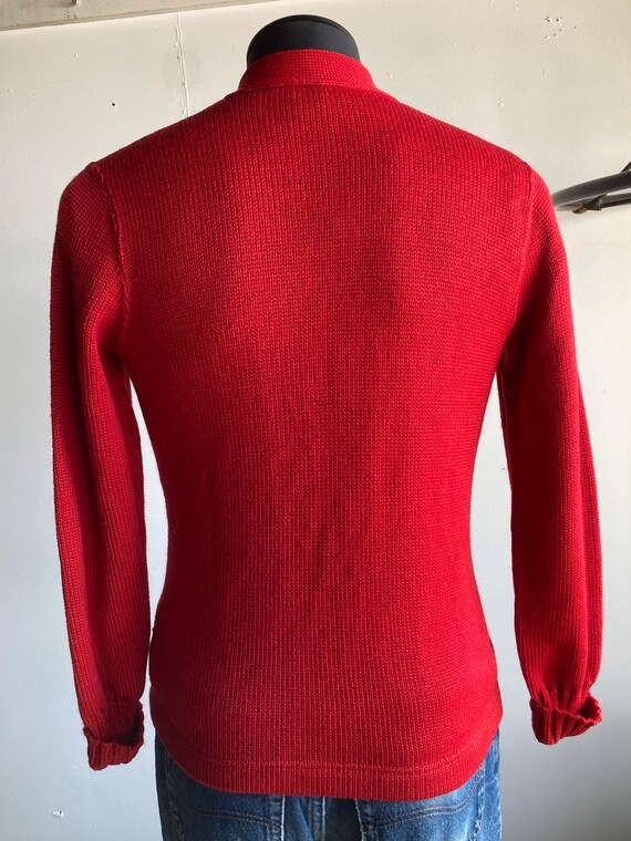 1940s/50s Nelson Knitting Mills Wool Cardigan Swe… - image 9