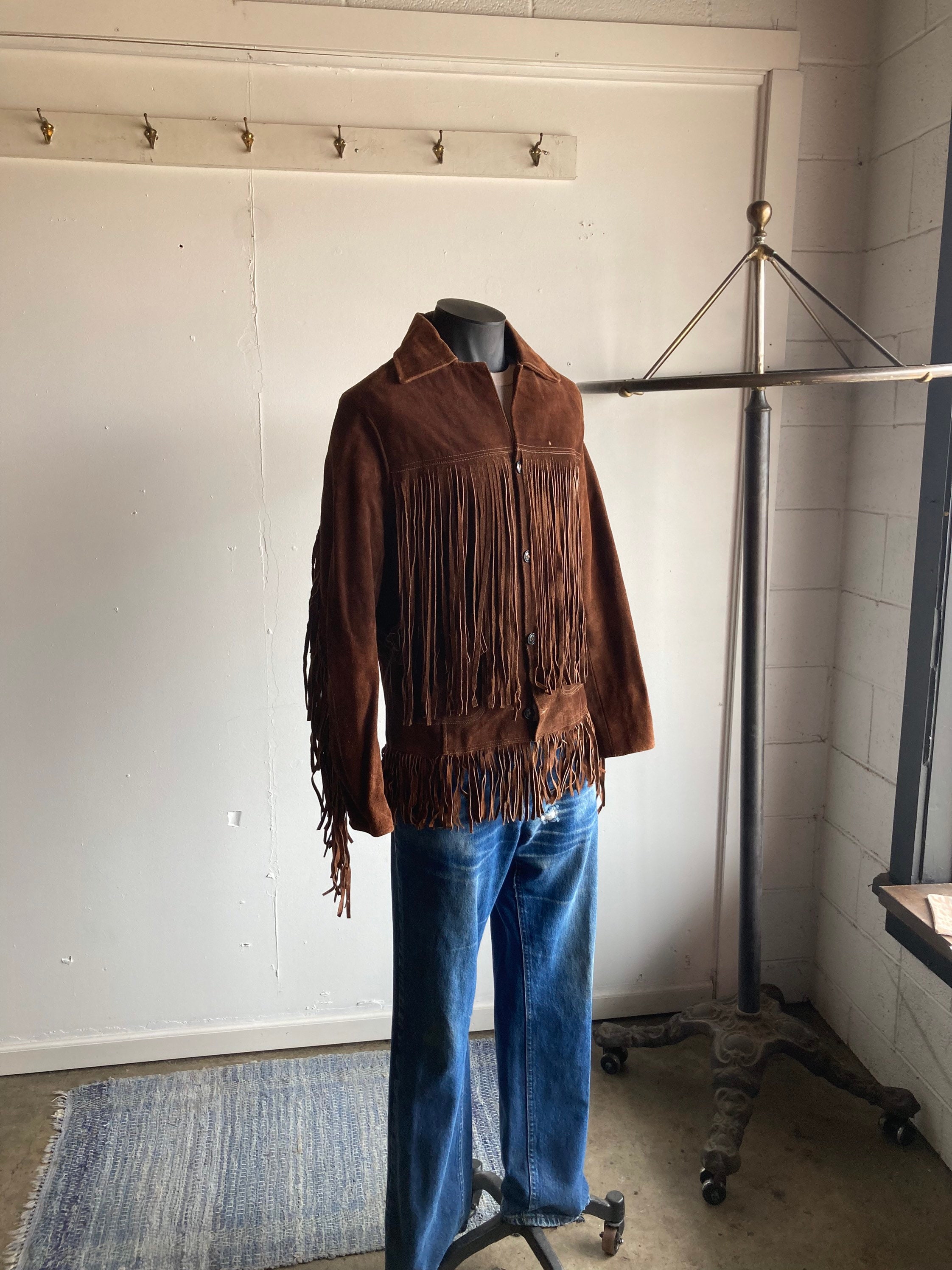 70s Fringe Jacket - Etsy