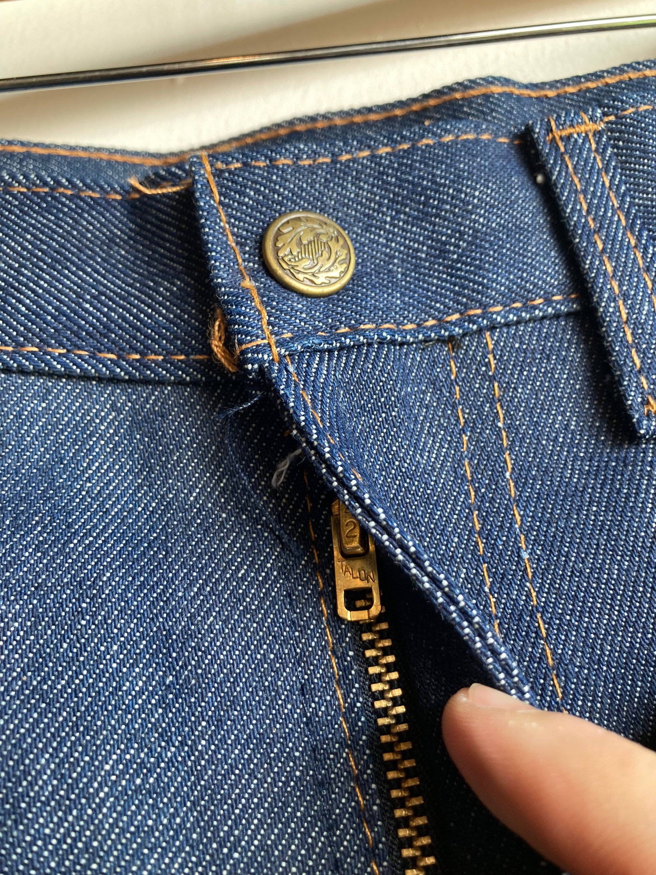 70s/80s Deadstock Saddle King Denim Jeans Size 16 (27x21 70s/80s Deadstock Saddle King Denim Jeans Size 16 (27x21