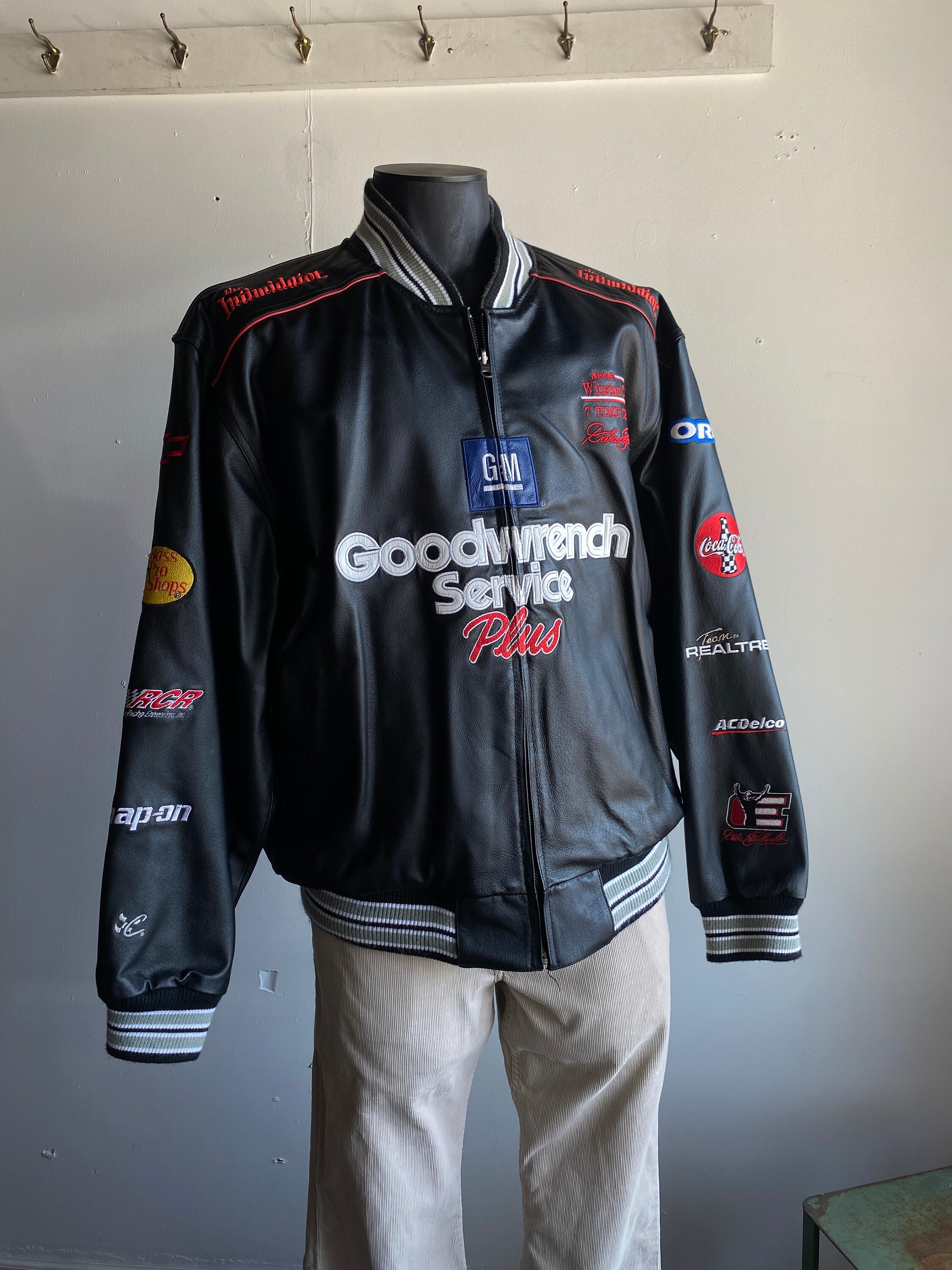 Leather Jacket Goodwrench Service Plus Jacket Vintage Dale