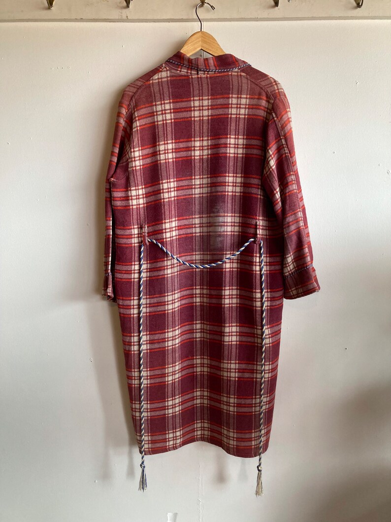 1950s Genuine Beacon Plaid Rope Belt Robe Size Medium Etsy