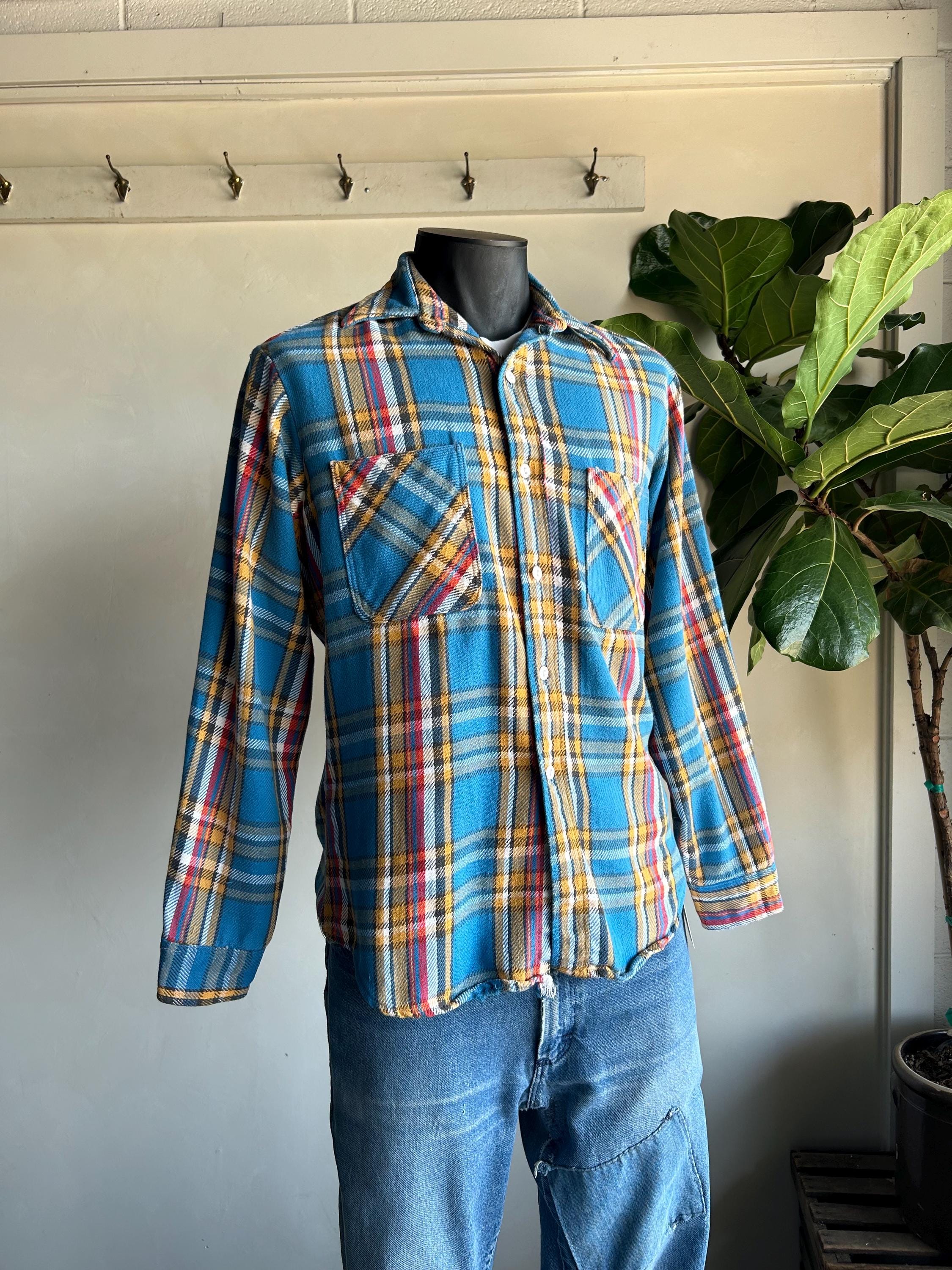 1970s Big Mac Heavy Cotton Multicolored Plaid Flannel Shirt - Etsy 