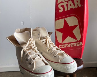 70s Deadstock Converse Chuck Taylor Hi Top Shoes Size 11 - Etsy