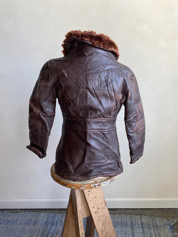 1940s/50s Chips Horsehide Leather Kids Toddler Jacket Gem
