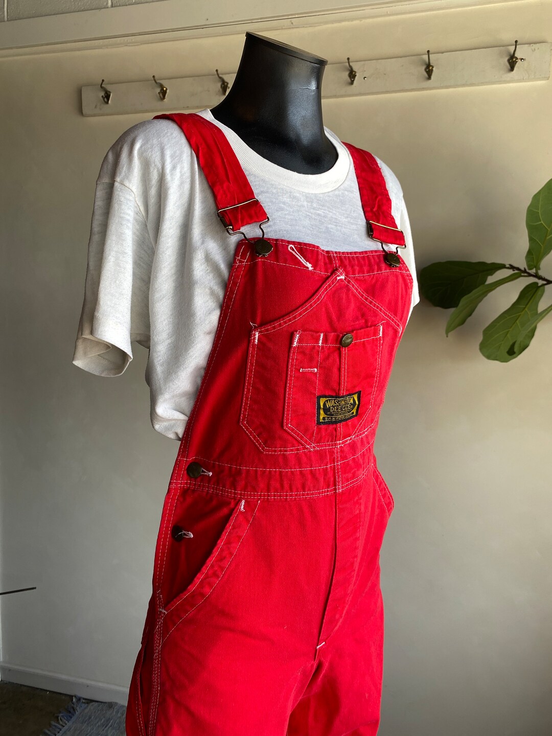 Vintage cherry overalls