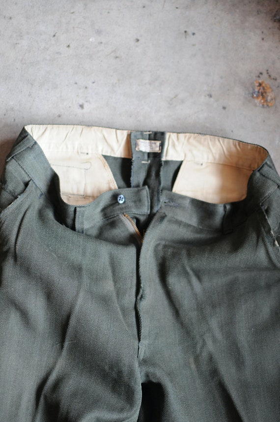 1940s/50s Repaired Sweet Orr Wool Twill Cropped T… - image 9