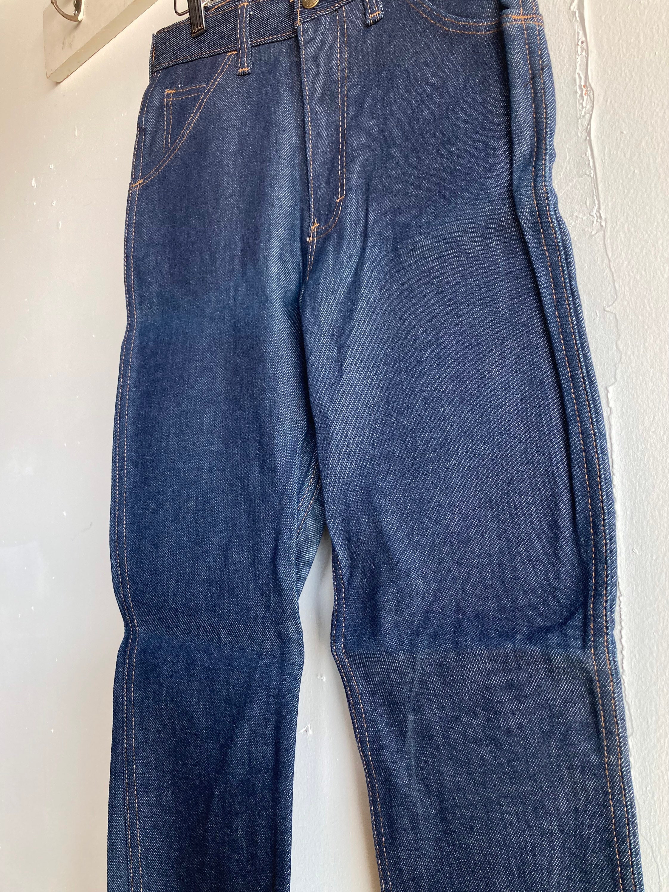 70s/80s Deadstock Saddle King Denim Jeans Size 16 (27x21 70s/80s Deadstock Saddle King Denim Jeans Size 16 (27x21