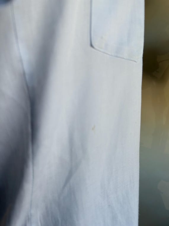 Basic Vintage Gray Blue Lightweight Button Up Shi… - image 5