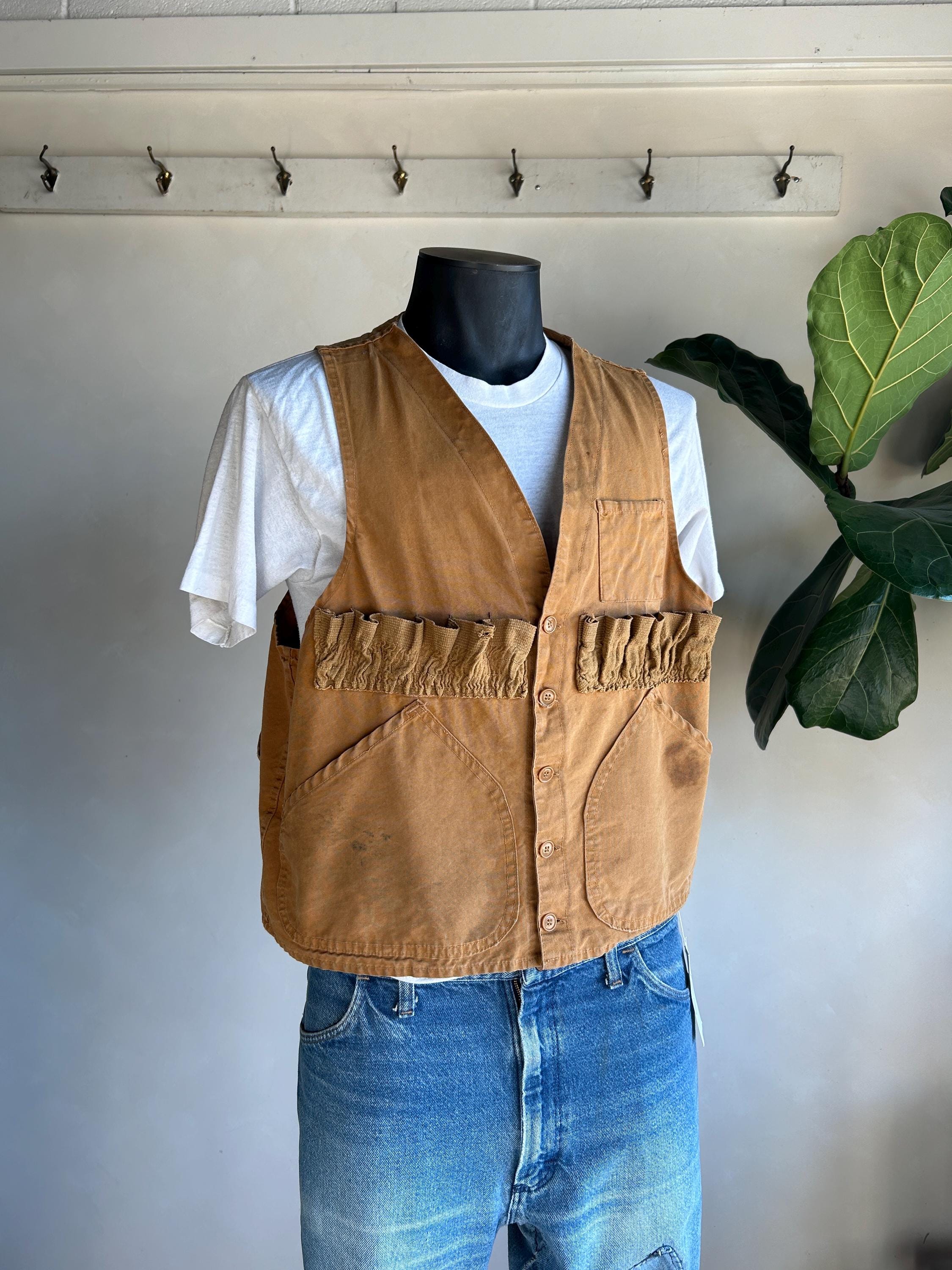 Vintage 70s Hunting Vest - Etsy