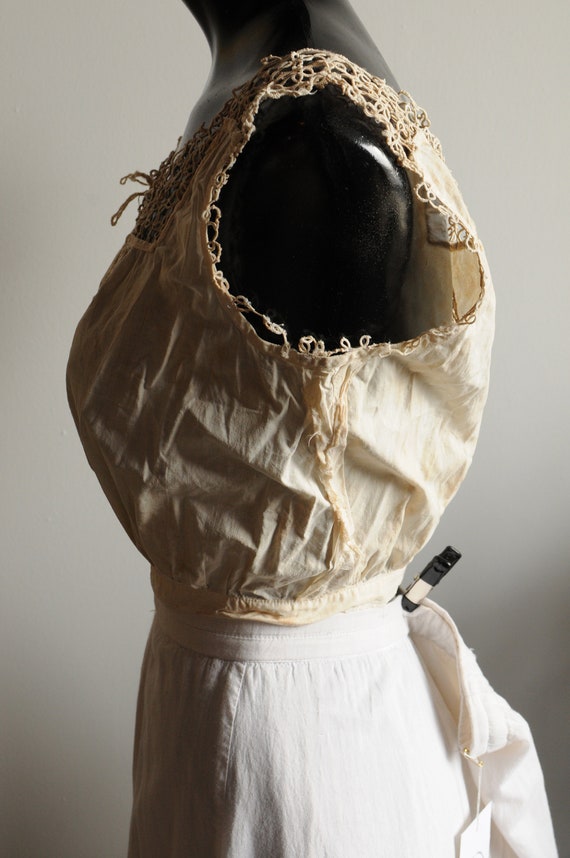 Gorgeous Antique Edwardian Lace Tutting Corset Co… - image 8