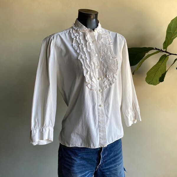 White Ruffle Blouse main image 0